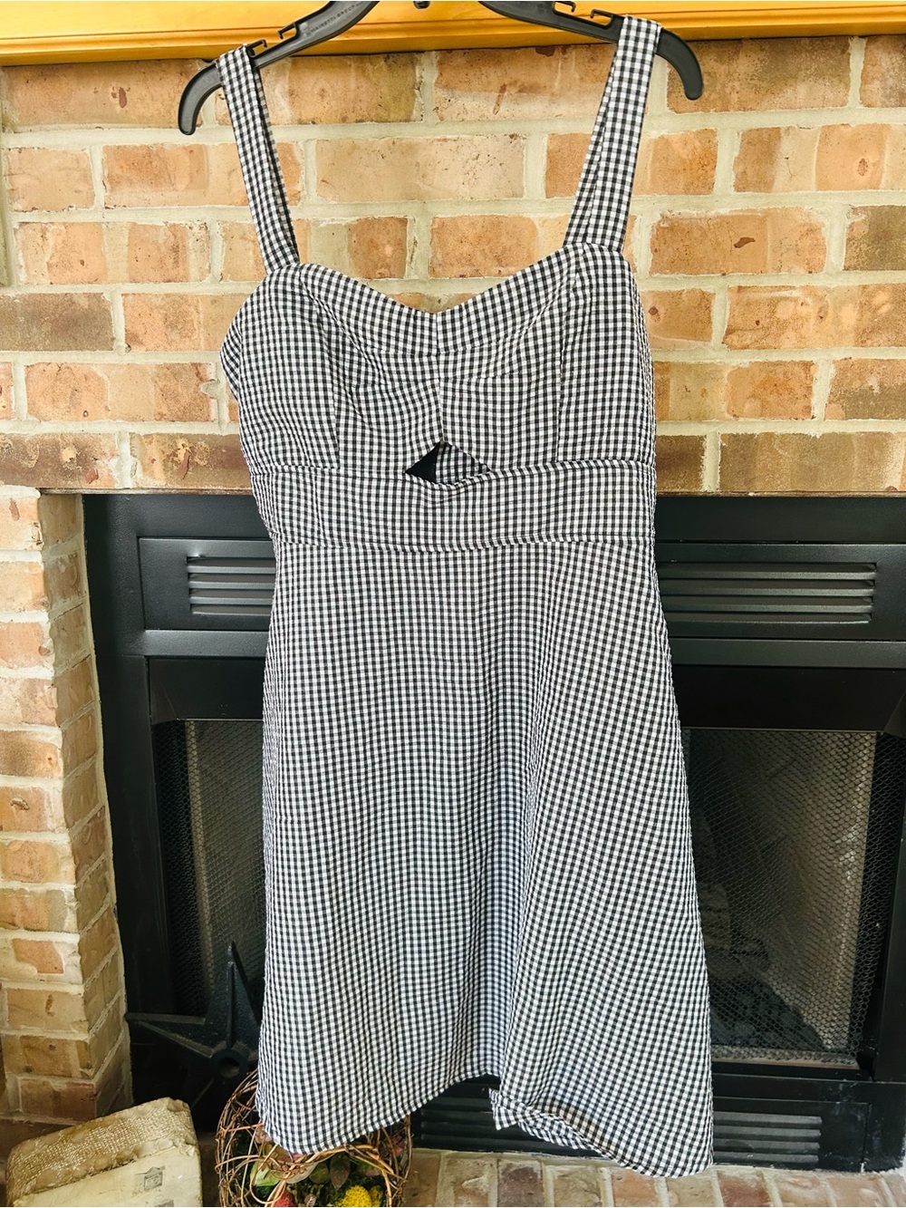 Charlotte Russe Black and White Gingham Mini Dress